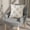 White#16761, variant on Decorative Throw Pillow | Accent Cushion for Sofa and Bed | Chenille Fabric Square Pillow Insert | 45x45 cm Back Support Pillow for Living Room and Bedroom
