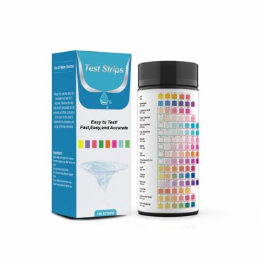 Water Testing Kits for Drinking Water - 50 Strips 16 in 1 Well and Drinking Water Test Kit - TESPERT Water Test Strips with Hardness, PH, Mercury, Lead, Iron, Copper, Chlorine, Cyanuric Acid
