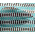 thumbnail image 4 of oneOone Viscose Chiffon Fabric Argyle Ikat Printed Craft Fabric BTY 42 Inch Wide, 4 of 4