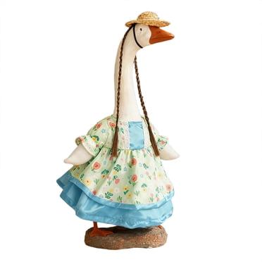 Qiweii Jupe Vintage Classique d'Oie de Porche de 23 Pouces, Costume Uni Intemporel pour Décoration de Figurine d'Oie Extérieure Toute l'Année