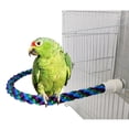 thumbnail image 2 of Rope-Bird Cage Toy Cotton Rope Perch Curved for Large Medium and Small Parrots Budgies Parakeets, 2 of 7
