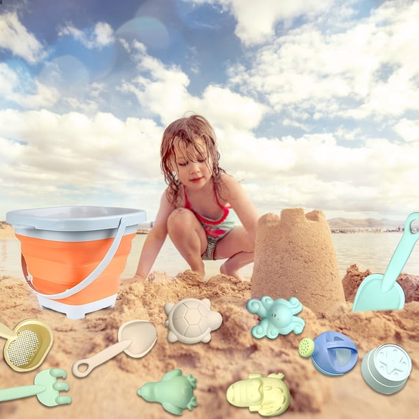 PRETXORVE Pcs Jouet de Bac à Sable pour Enfants avec Jouet de Plage Pliable pour Enfants - Ensemble de Jouets de Sable Pelle Râteau à Sable Moules à Sable Jouet de Jardin PRETXORVE Pcs Jouet de Bac à Sable pour Enfants avec Jouet de Plage Pliable pour Enfants - Ensemble de Jouets de Sable Pelle Râteau à Sable Moules à Sable Jouet de Jardin