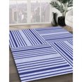 thumbnail image 3 of Ahgly Tapis Rectangulaire Lavable en Machine Intérieur Transitionnel Bleu Ciel, 6 Pieds x 9 Pieds, 3 of 7