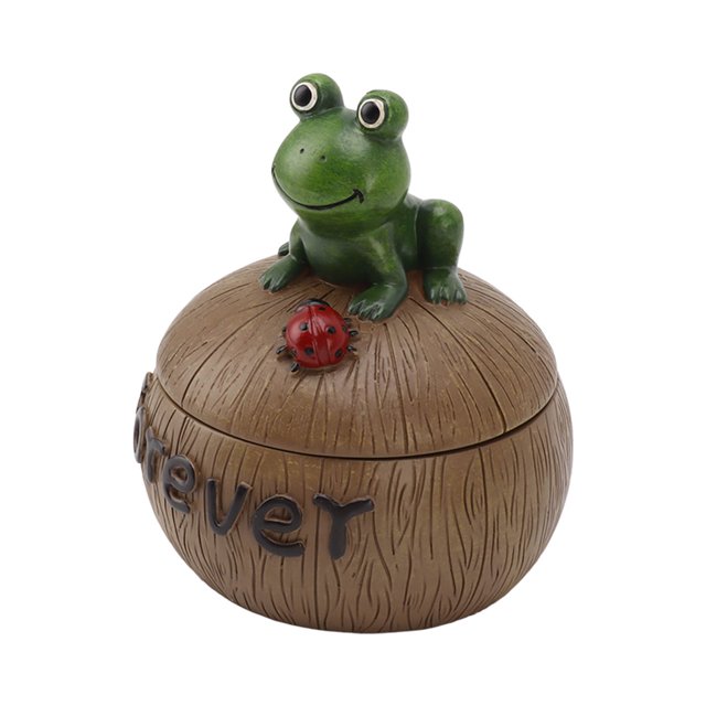 Cute Resin Ashtray, Coconut Shell Sculptures Ashtray with Lid Multi Uses Innovative Cartoon Animal Boxes Ashtrays for