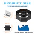 thumbnail image 2 of Uxcell 2 Set Tape Dispenser Core and Blade, Replacement Core, Wheel and Replacement Blade for 20032 Tape Dispenser for Home Office Warehouse Wrapping Packaging Mailing Shipping, 2 of 7