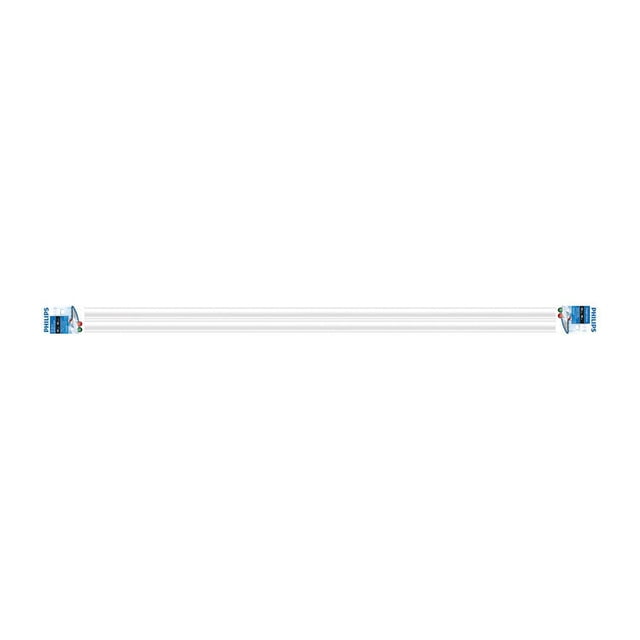 Philips Fluorescent 40W T12 48" Daylight Supreme/Alto 2-pack with two white linear fluorescent bulbs in branded packaging, offering 6500K daylight deluxe color and 2325 lumens for cool, energy-efficient lighting ideal for kitchens, living spaces, or home offices.