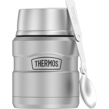 Thermos Stainless King Pot alimentaire isotherme sous vide avec cuillère 16 oz, Argent
