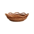thumbnail image 1 of JUNWELL Panier de Rangement pour Fruits en Rotin Tressé Ajouré Panier de Rangement Plateau à Fruits en Dentelle pour Artisanat, 1 of 7