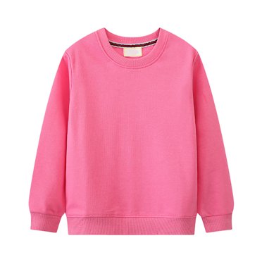 dmqupv Teen Boy Hoodies Kids Slouchy Soft Brushed Fleece Casual Basic Crewneck Sweatshirt For Boys Or Girls Pink,Size for 6 Years