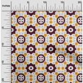 thumbnail image 1 of oneOone Cotton Flex Maroon Fabric Geometric Block Sewing Craft Projects Fabric Prints By Yard 40 Inch Wide, 1 of 1