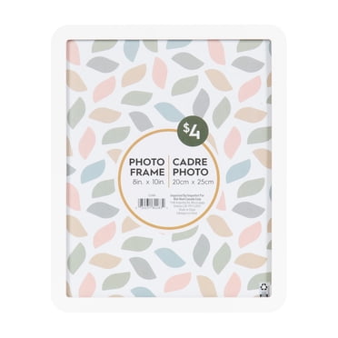 DesignOvation Boba 8x10 Rounded White Decorative Tabletop Picture Frame