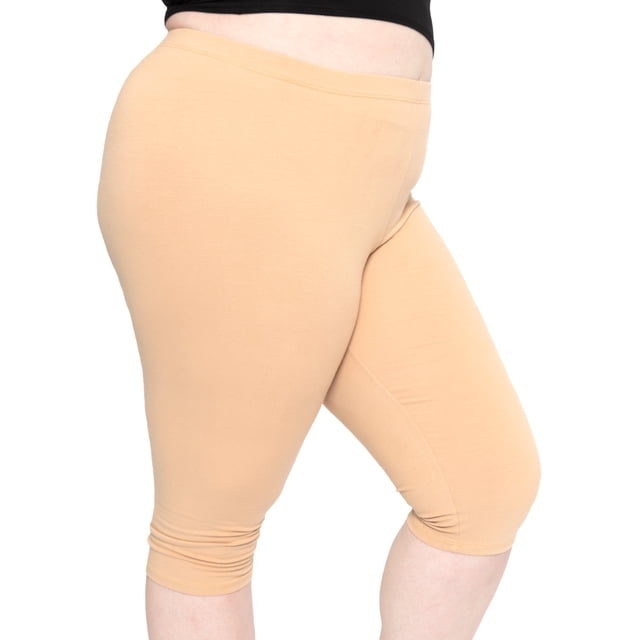 Stretch Is Comfort Women's Plus Size Knee Length Leggings| Adult X-Large - 7x