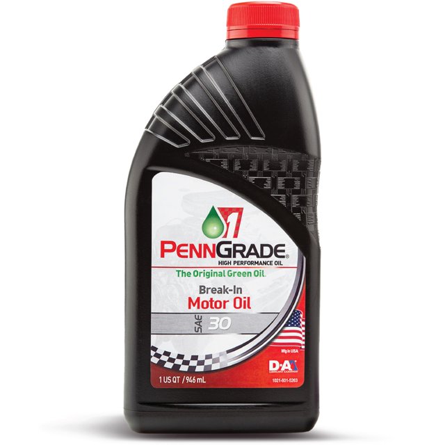 PENN GRADE 1, 71206, Break-In Oil SAE 30, Works with Diesel and Gasoline Engines, 1 Quart