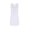thumbnail image 3 of Birdeem Womens Summer Fashion Solid Square-Neck Sleeveless Pullover Dress, 3 of 12