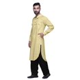 thumbnail image 3 of Atasi Mens Rayon Pathani Kurta Solid Salwar Set Printed Punjabi Kurta For Men, 3 of 5