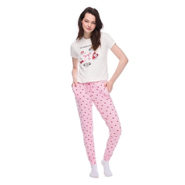 No Boundaries Women's Two Piece Pajama Set