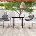 thumbnail image 1 of vidaXL 3 Piece Garden Dining Set Black, 1 of 5
