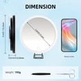 thumbnail image 3 of Guardoinrt Lighted Makeup Mirror For Details three-level magnifying mirror: Space 30x Shaving Small Small Magnifying Mirror Magnification On Touch-ups With, 3 of 6
