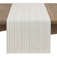thumbnail image 1 of Saro Lifestyle Stitched Line Chemin de Table 54 Po x 54 Po, Blanc, Carré, Chemin de Table, 1 of 1