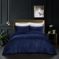 thumbnail image 1 of Grace Living Aashvi Crinkle Velvet 3pc Comforter Set - 2 Pillow Shams, 1 Comforter, 1 of 5