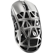 ATTACK SHARK R2 Magnesium Alloy Mouse, PixArt PAW3950 Gaming Sensor, Wireless 8K Mouse, 48g SUPERLIGHT Mouse, BT/2.4G/Wired Gaming Mouse, Adjustable DPI 42000, Office Mice for Win11/Xbox/PS/Mac -Grey