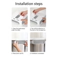 thumbnail image 4 of SuoKom Hidden Plastic Storage Box Under Desk Drawer, Table Hidden Organizer Slide Out Large Storage Desktop Pencil Tray for Office Home School Kitchen Self-Adhesi, 4 of 6