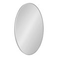 thumbnail image 1 of Kate and Laurel Zayda Metal Oval Mirror, Silver 24x36, 1 of 8