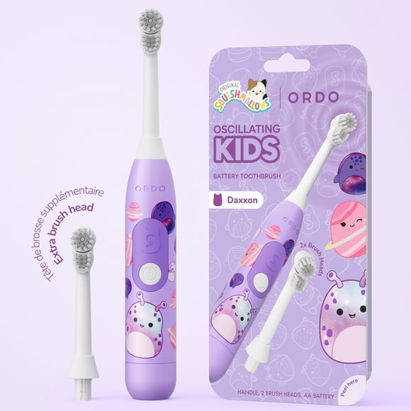 Brosse à dents pour enfants Ordo oscillante à piles – Squishmallows Daxxon – violet