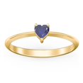 thumbnail image 2 of Heart Birthstone Ring - Blue Sapphire (September), 2 of 6