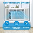 thumbnail image 3 of YUSAZENS Ensemble de 2 Climatiseurs de Fenêtre Wi‐Fi 6000 BTU, Unité de Climatisation de Fenêtre à Fréquence Fixe avec Application Intelligente, Système de Refroidissement Intérieur Écoénergétique, 3 of 7