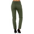 thumbnail image 3 of Dealovy Dress Pants Women Work Skinny Straight-Leg Trousers Solid Color Mid Rise Office Ankle Length Trousers, 3 of 5