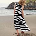 thumbnail image 2 of TJAZFJPA Robe Tube Mode Femme Col Rond Décontractée Imprimé Pissenlit 3D Sans Poignets Poche Longue Robe Débardeur Robe Décontractée Robe Soleil Robes d'Été, 2 of 6