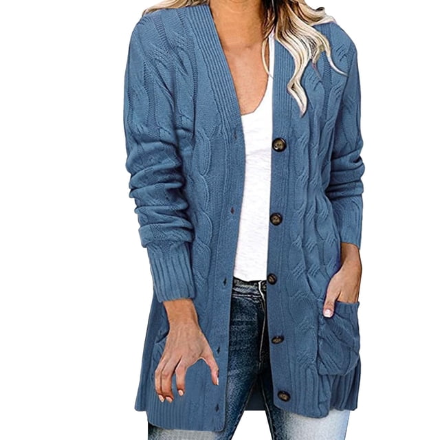2025 Womens Casual Knit Cardigan Print Open Front Cardigan Sweater Large Size Loose Womens Sweaters Plus Size Button