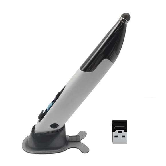 Riwcyla 2.4G Wireless Pen 4 Keys Vertical Pen,Shaped Stylus Connect Support Voice Translation Adjust DPI Speed Digital Pen for PC Laptop