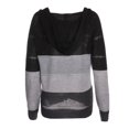 thumbnail image 4 of Women Casual Sweater Rib Knitted Long Sleeve Loose Fitting Pullover Hooded Drawstring Sweater, 4 of 6