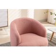 thumbnail image 3 of KOSSMAI Fauteuil d'Appoint Pivotant en Tissu Peluche Doux Rembourré pour Salon, Chambre, Bureau, 3 of 5