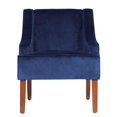 thumbnail image 1 of HomePop Fauteuil d'Appoint à Accoudoirs Incurvés en Velours, 1 of 5