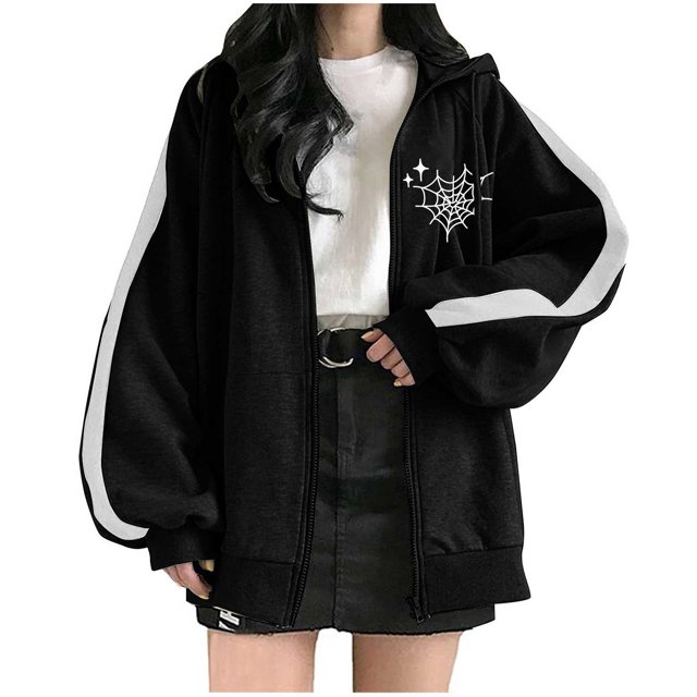 Chandails à Capuchon pour Filles Mode Féminine Décontractée en Molleton Chandails à Capuchon à Imprimé Floral Tenues Tendance pour Femmes 2023 en Liquidation