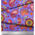 thumbnail image 3 of Soimoi Velvet Fabric Mandala & Paisley Ethnic Fabric Prints By Yard 58 Inch Wide, 3 of 3