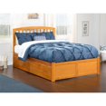 thumbnail image 3 of Atlantic Furniture Richmond Queen Storage Platform Bed in Caramel, 3 of 6