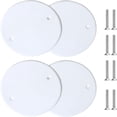 thumbnail image 1 of EASTIN4pcs Ceiling Blank-Up Cover Plate Round Outlet Cover Plastic Electrical Cover Ceiling Holes Blank Cover Wall Plate Electrical Covers, 1 of 10