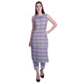 thumbnail image 1 of Moomaya Ensemble Kurta Sans Manches à Col Claudine Imprimé pour Femmes, Ensemble Ethnique 2 Pcs, 1 of 6