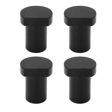4 Pièces Banc Chiens, 19mm de Diamètre établi Cheville en Alliage D'aluminium Haute Résistance Bois Bureau Arrêt Tenon (Noir)