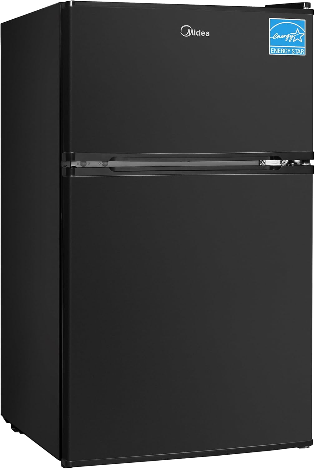 Midea WHD-113FB1 3.1 Cu Ft Compact Fridge with Freezer, Energy Star Certified Mini Fridge with Interior Light, Adjustable Shelves, Perfect for Office, Dorm, Bedroom, Black
