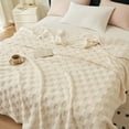 thumbnail image 1 of UsRHHA Thermal Breathable Bed Blanket 150x100cm, All Season Comfortable Machine Washable Throw, Soft Polyester Bedding Cover, 1 of 7