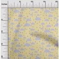 thumbnail image 1 of oneOone Silk Tabby Fabric Raindrop & Clouds Nature Print Sewing Fabric BTY 42 Inch Wide, 1 of 4