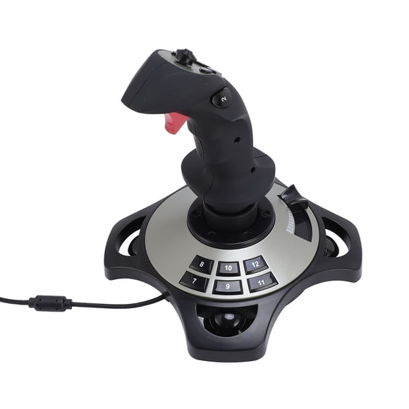 Gaming Flight Stick, Flight Simulator Joystick Controller USB Wired Strong Suction Cup for 7 8 10 11