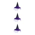 thumbnail image 2 of Baohd Exquisite Witch Hat - Lightweight And Durable For Halloween Cosplay Halloween Cosplay Party Hat purple 3Set, 2 of 6
