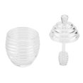 thumbnail image 3 of TOPINCN 265ML Transparent Beehive-shaped Honey Jar with Dripper Stick for Storing and Dispensing Honey, Transparent Honey Jar, Honey Jar with Dripper Stick, 3 of 8