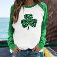 thumbnail image 2 of QIPOPIQ T-Shirts à Manches Longues à Col Rond pour Femmes T-Shirts de la Saint-Patrick Hauts T-Shirt Imprimé Shamrock T-Shirt Vert Chanceux T-Shirts de la Saint-Patrick Chandails pour Dames T-Shirts Imprimés Offres de Chemises des Fêtes, 2 of 6